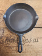 HTF Griswold No. 7 Cast Iron Skillet with Small Block Logo and Grooved Handle 701 Skillet