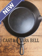 Griswold No. 7 Cast Iron Skillet with Small Block Logo and Grooved Handle 701 Skillet