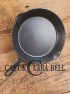 Griswold No. 7 Cast Iron Skillet with Small Block Logo and Grooved Handle 701 Skillet