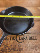 Griswold No. 7 Cast Iron Skillet with Small Block Logo and Grooved Handle 701 Skillet