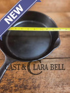 Griswold No. 7 Cast Iron Skillet with Small Block Logo and Grooved Handle 701 Skillet