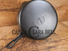Griswold No. 7 Cast Iron Skillet with Small Block Logo and Grooved Handle 701 Skillet