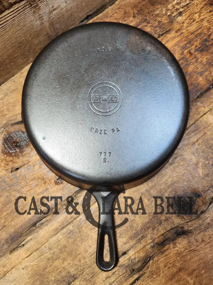 Griswold No. 8 Cast Iron ’Deep Skillet’ With Small Block Logo 777 B Skillet