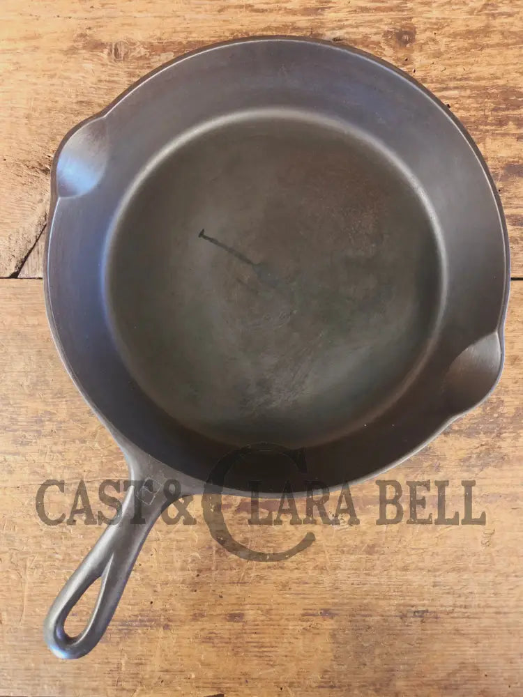 Griswold No. 8 Cast Iron Skillet with Small Block Logo and Smooth Bottom 704 L - Skillet