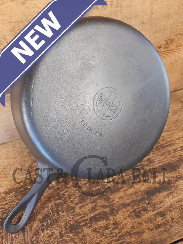 Griswold No. 8 Cast Iron Skillet with Small Block Logo and Smooth Bottom 704 L - Skillet