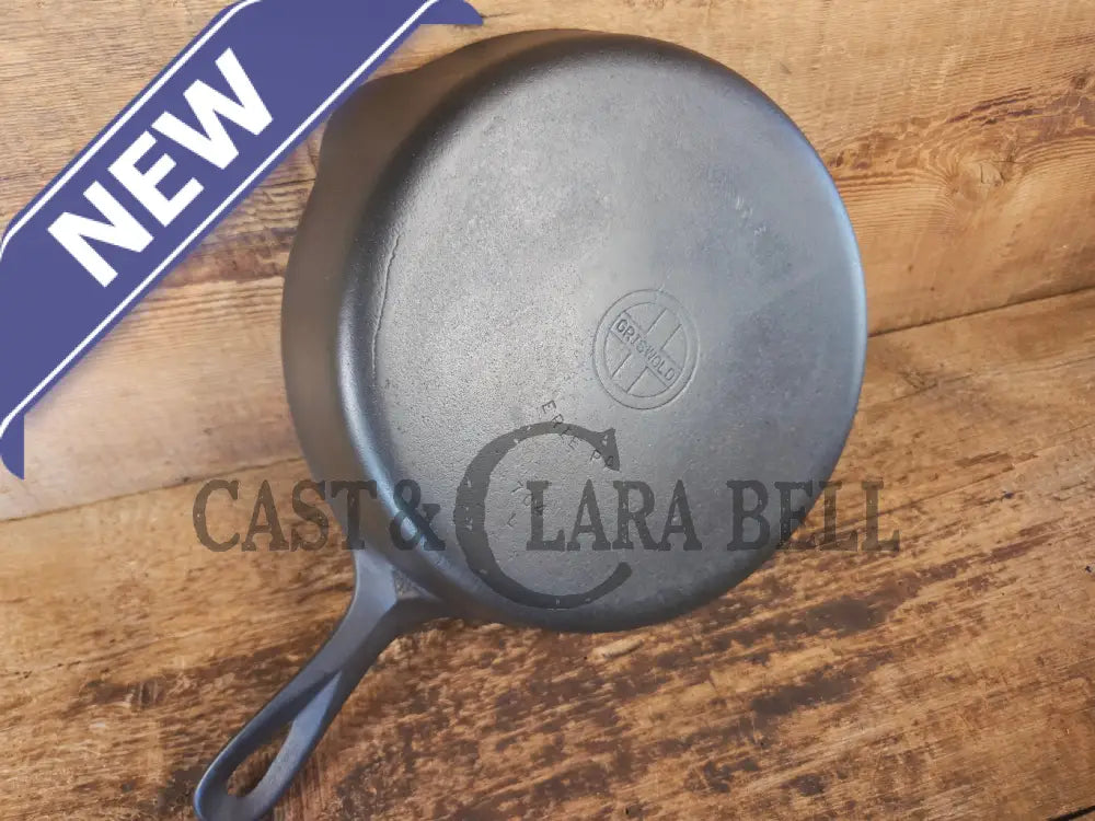 Griswold No. 8 Cast Iron Skillet with Small Block Logo and Smooth Bottom 704 L - Skillet