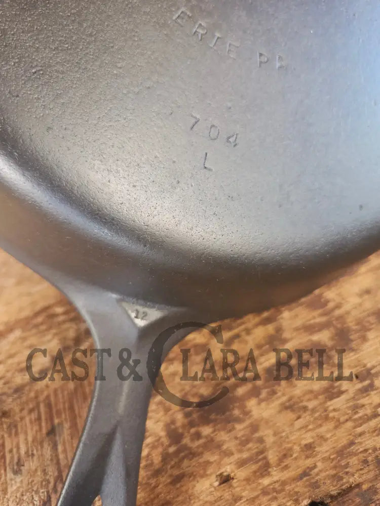 Griswold No. 8 Cast Iron Skillet with Small Block Logo and Smooth Bottom 704 L - Skillet