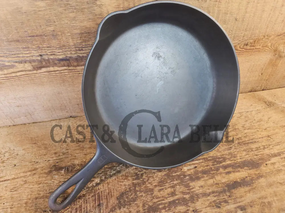 Griswold No. 8 Cast Iron Skillet with Small Block Logo and Smooth Bottom 704 L - Skillet