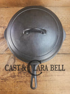 Griswold No. 8 DEEP Skillet (Chicken Fryer) Small Block Logo 777 & No. 8 Skillet Lid Small Block Logo 1098 Skillet