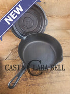 Griswold No. 8 DEEP Skillet (Chicken Fryer) Small Block Logo 777 & No. 8 Skillet Lid Small Block Logo 1098 Skillet