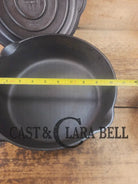 Griswold No. 8 DEEP Skillet (Chicken Fryer) Small Block Logo 777 & No. 8 Skillet Lid Small Block Logo 1098 Skillet