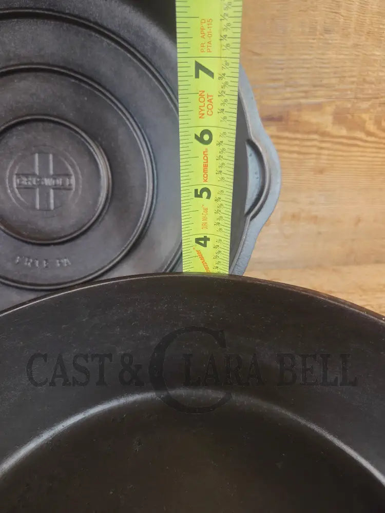 Griswold No. 8 DEEP Skillet (Chicken Fryer) Small Block Logo 777 & No. 8 Skillet Lid Small Block Logo 2098 - Skillet