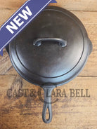 Griswold No. 8 DEEP Skillet (Chicken Fryer) Small Block Logo 777 & No. 8 Skillet Lid Small Block Logo 2098 - Skillet
