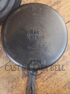 Griswold No. 8 DEEP Skillet (Chicken Fryer) Small Block Logo 777 & No. 8 Skillet Lid Small Block Logo 2098 - Skillet