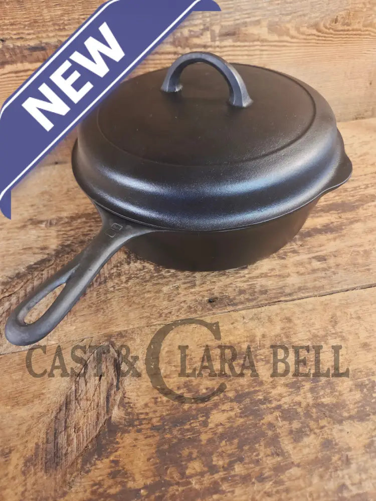 Griswold No. 8 DEEP Skillet (Chicken Fryer) Small Block Logo 777 & No. 8 Skillet Lid Small Block Logo 2098 - Skillet