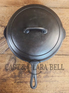 Griswold No. 8 DEEP Skillet (Chicken Fryer) Small Block Logo 777 & No. 8 Skillet Lid Small Block Logo 2098 - Skillet