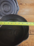Griswold No. 8 DEEP Skillet (Chicken Fryer) Small Block Logo 777 & No. 8 Skillet Lid Small Block Logo 2098 - Skillet
