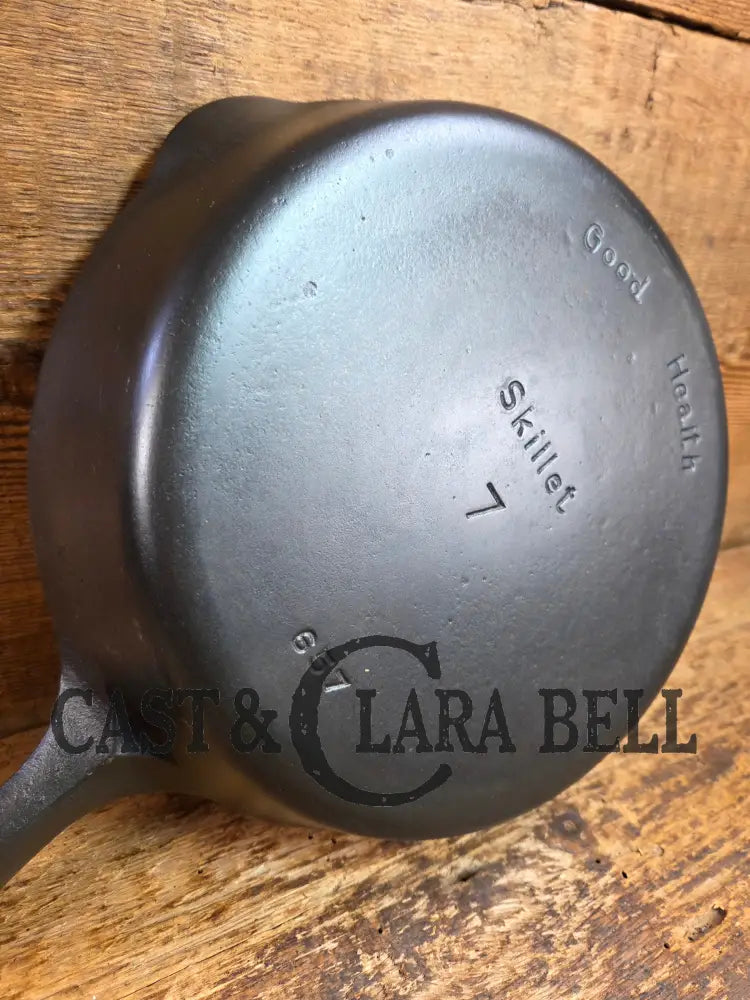 Griswold’s Good Health #7 Cast Iron Skillet 657. Classic Department store piece! Skillet