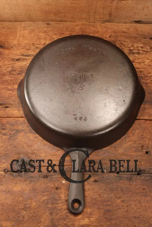 Griswolds Good Health #8 Cast Iron Skillet 658. Classic Department Store Piece!
