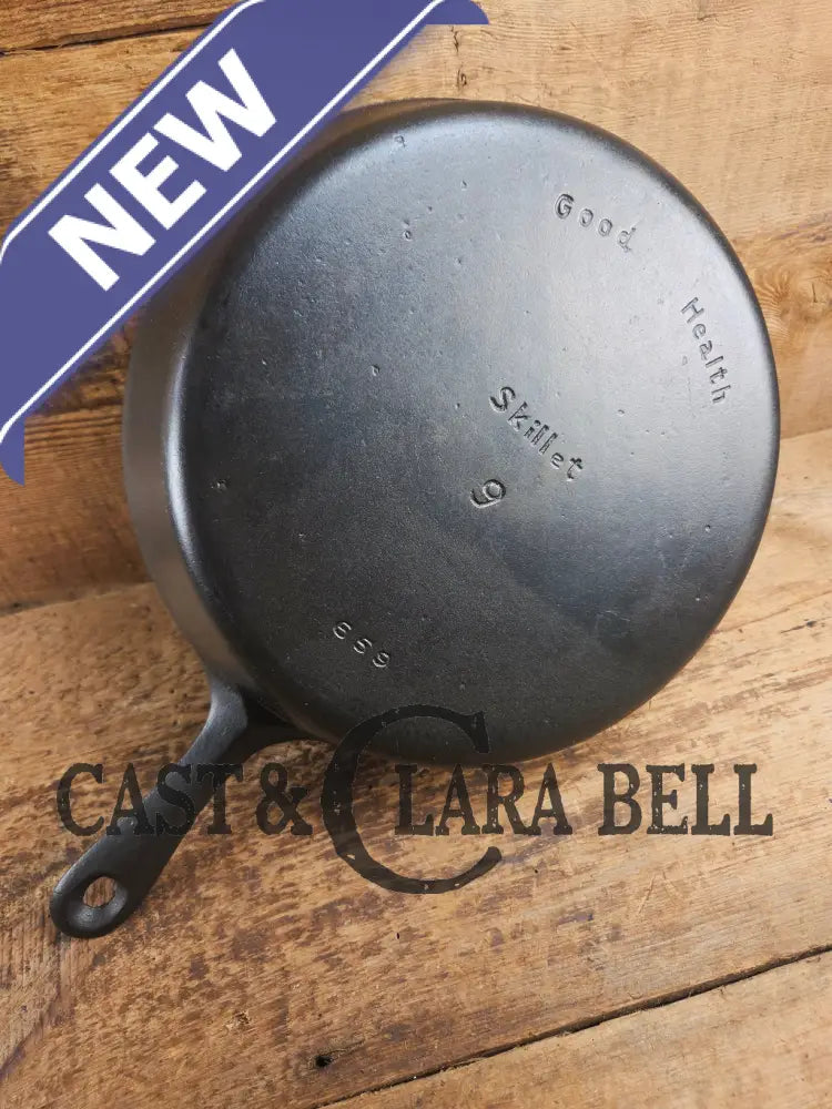 Griswold’s Good Health #9 Cast Iron Skillet 659. Classic Department store piece! Skillet