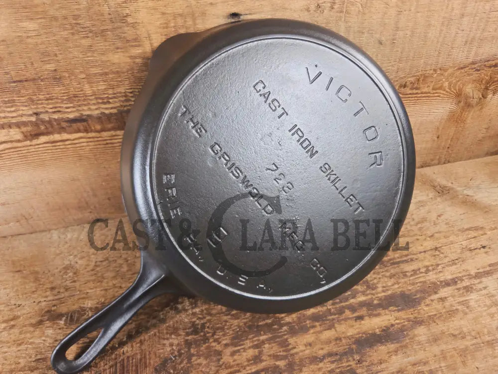1920’s Griswold’s Victor #9 Skillet with Heat Ring 723. A favorite of ours in the kitchen - Skillet