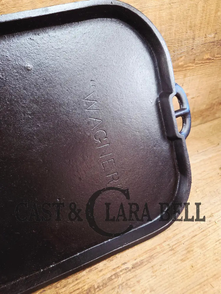 Hard to Find! 1890’s Era Wagner Block Straight #9 Griddle. Restored and Ready to Add to Your Collection! GORGEOUS