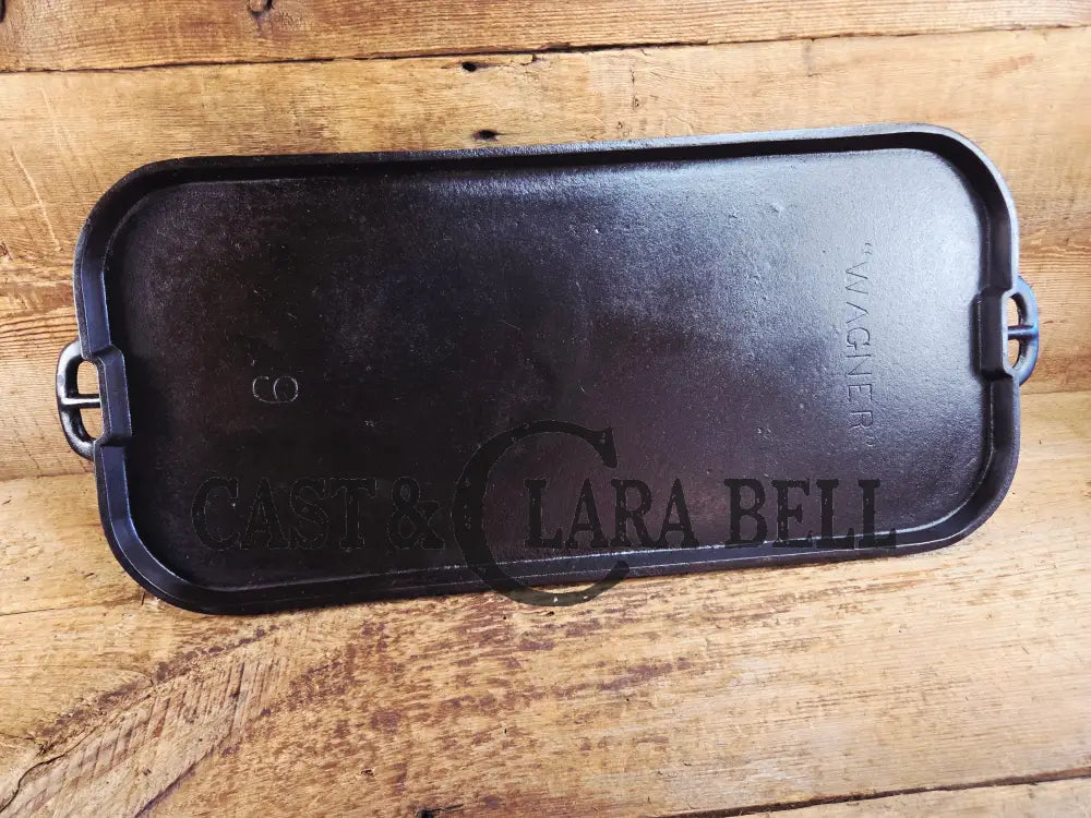 Hard to Find! 1890’s Era Wagner Block Straight #9 Griddle. Restored and Ready to Add to Your Collection! GORGEOUS