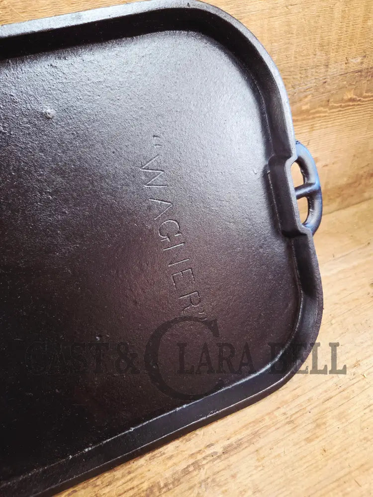 Hard to Find! 1890’s Era Wagner Block Straight #9 Griddle. Restored and Ready to Add to Your Collection! GORGEOUS