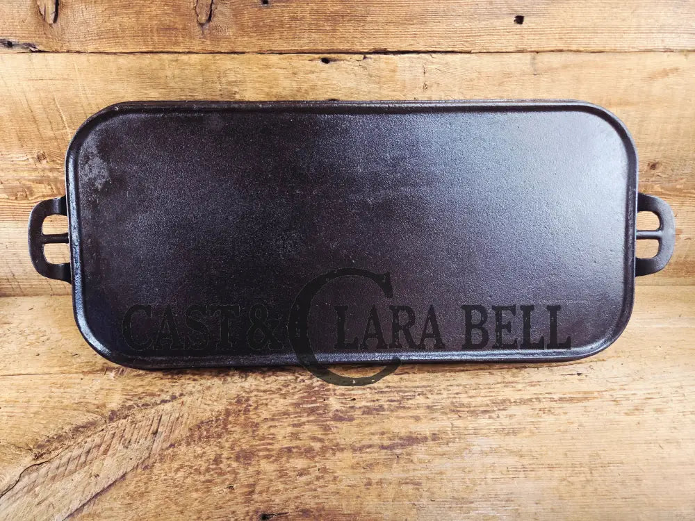 Hard to Find! 1890’s Era Wagner Block Straight #9 Griddle. Restored and Ready to Add to Your Collection! GORGEOUS