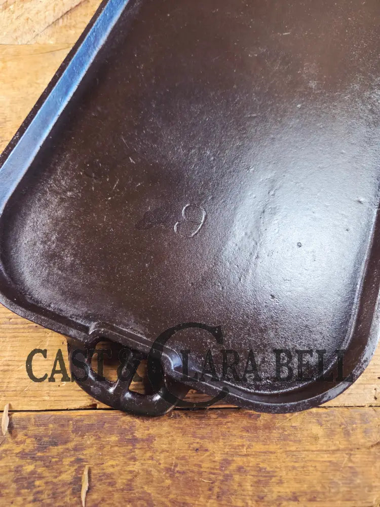 Hard to Find! 1890’s Era Wagner Block Straight #9 Griddle. Restored and Ready to Add to Your Collection! GORGEOUS