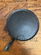 Hard to find 1910’s Early Favorite Piqua Ware #8 Cast Iron Griddle Arc Straight Logo Griddle