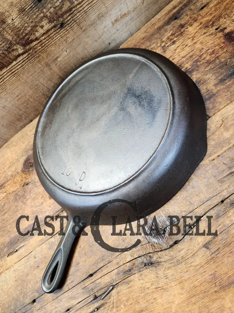 Hard To Find 1920’S Birmingham Stove & Range Red Mountain Series #10 Skillet With Heat Ring 10D