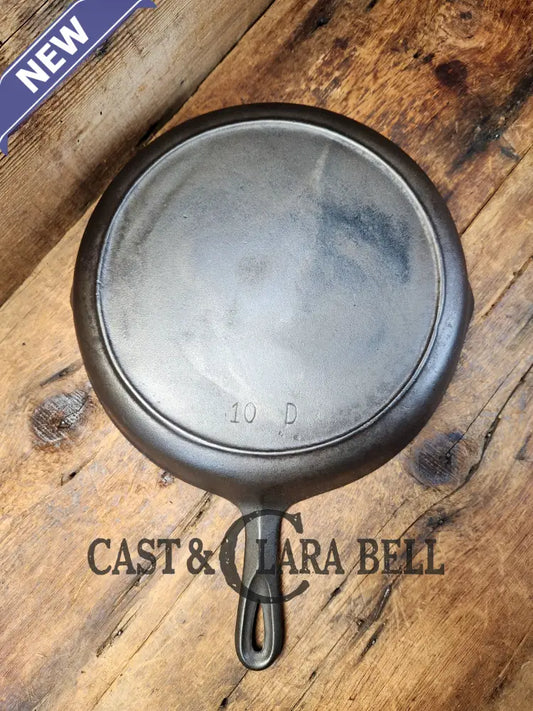 Hard To Find 1920’S Birmingham Stove & Range Red Mountain Series #10 Skillet With Heat Ring 10D