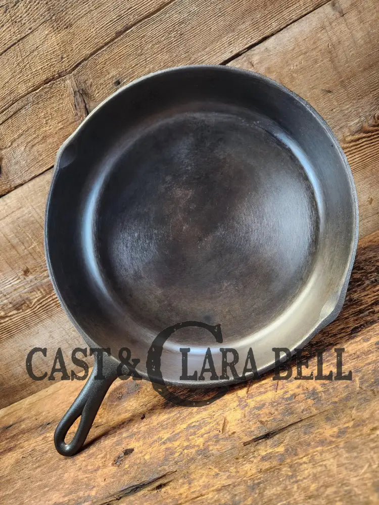 Hard To Find 1920’S Birmingham Stove & Range Red Mountain Series #10 Skillet With Heat Ring 10D