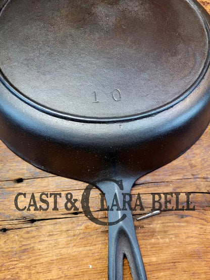 Hard To Find 1920’S Birmingham Stove & Range Red Mountain Series #10 Skillet With Heat Ring