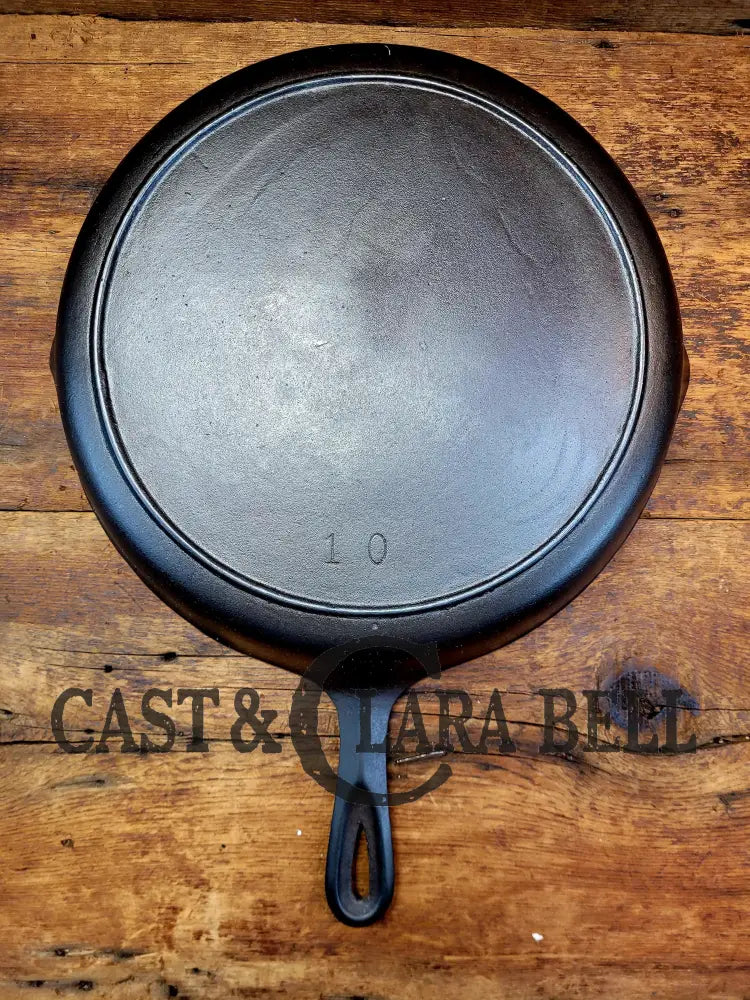 Hard To Find 1920’S Birmingham Stove & Range Red Mountain Series #10 Skillet With Heat Ring