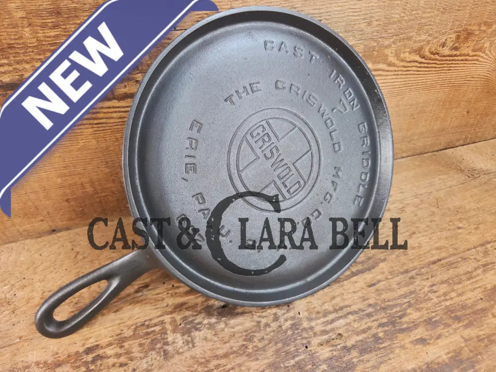 Hard to find! 1920’s Griswold #7 Round Griddle 607. Restored and Ready to Use! Griddle