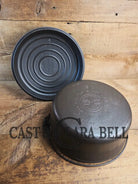 Hard to find 1920’s Griswold #9 Dutch Oven w/ Large Block Logo p/n 1279 and p/n 1289 Button-top Lid with EZ Clean