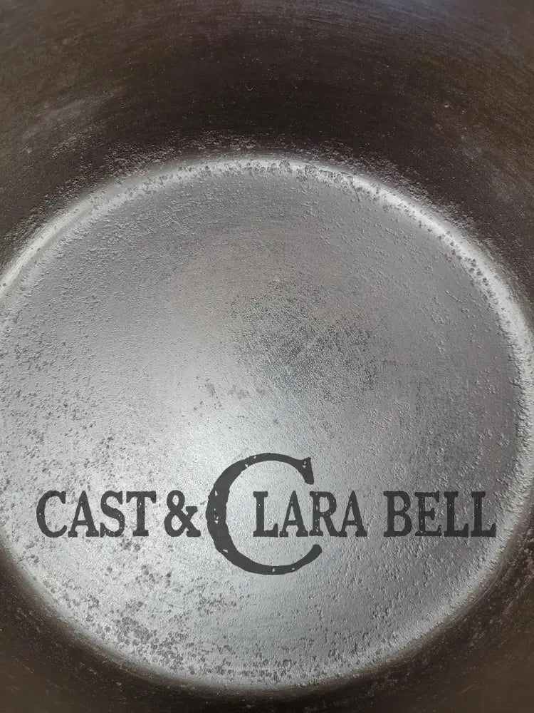 Hard To Find 1920’S Griswold #9 Dutch Oven W/ Large Block Logo P/N 1279 And 1289 Button-Top Lid