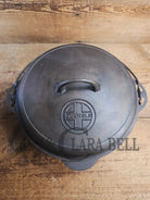 Hard to find 1920’s Griswold #9 Dutch Oven w/ Large Block Logo p/n 1279 and p/n 1289 Button-top Lid with EZ Clean