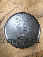 Hard to find 1920’s Griswold #9 Dutch Oven w/ Large Block Logo p/n 834 H and p/n 1289 A Button-top Lid with EZ Clean