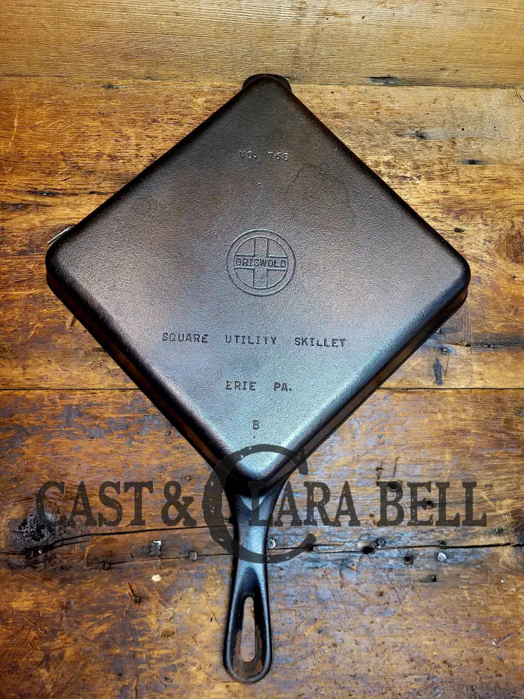 Customer Favorite! 1930S Griswold No. 768 B Square Utility Skillet. Great For Cornbread And