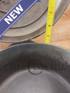 Hard to find 1930’s Hammered AND Duo-Chrome Finish Griswold No. 8 Hinged Dutch Oven w/ Small Logo 2058 - Dutch Ovens