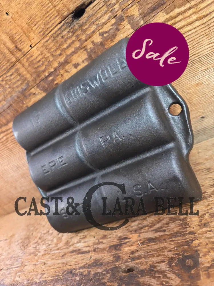 Hard to Find 1940’s Griswold No. 17 Gem Pan 6 cup 6140 Bakeware
