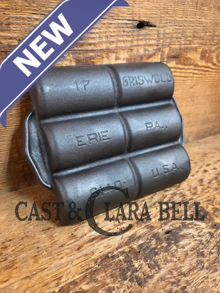 Hard to Find 1940’s Griswold No. 17 Gem Pan 6 cup 6140 Bakeware