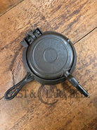 Hard to find and Beautiful!! 1880’s Griswold No. 7 Waffle Iron with low button hinge base. Don’t miss this one Waffle