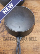 Hard to Find and GORGEOUS 1900 Era Early Wagner ’Arc’ DEEP #8 Skillet with Wagner Sawtooth Lid. What a special piece to