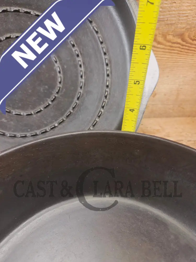 Hard to Find and GORGEOUS 1900 Era Early Wagner ’Arc’ DEEP #8 Skillet with Wagner Sawtooth Lid. What a special piece to