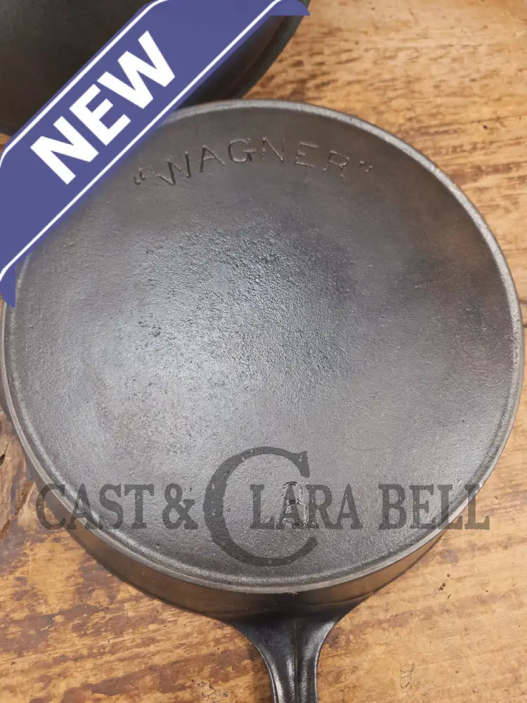 Hard to Find and GORGEOUS 1900 Era Early Wagner ’Arc’ DEEP #8 Skillet with Wagner Sawtooth Lid. What a special piece to