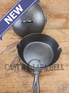 Hard to Find and GORGEOUS 1900 Era Early Wagner ’Arc’ DEEP #8 Skillet with Wagner Sawtooth Lid. What a special piece to